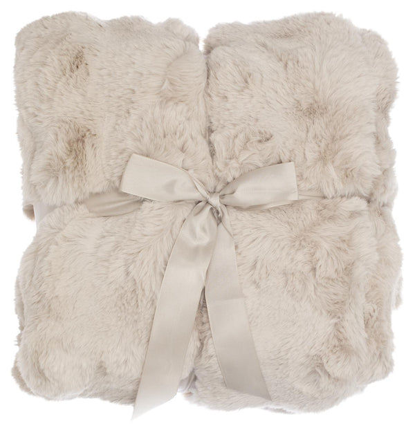Skinnwille Misty torkkupeitto beige 140x220 - tekstiilit Spazio