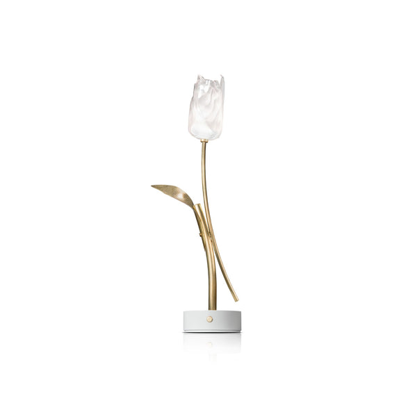 Slamp Tulip ladattava pöytävalaisin valkoinen - valaisimet Spazio