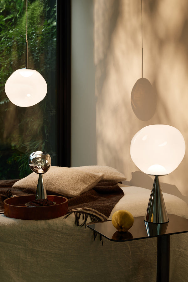 Tom Dixon Melt Opal Led Riippuvalaisin Hopea - Kattovalaisimet Spazio