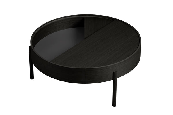 Woud, Arc sohvapöytä, 89 cm, musta saarni