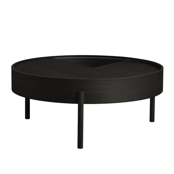 Woud, Arc sohvapöytä, 89 cm, musta saarni