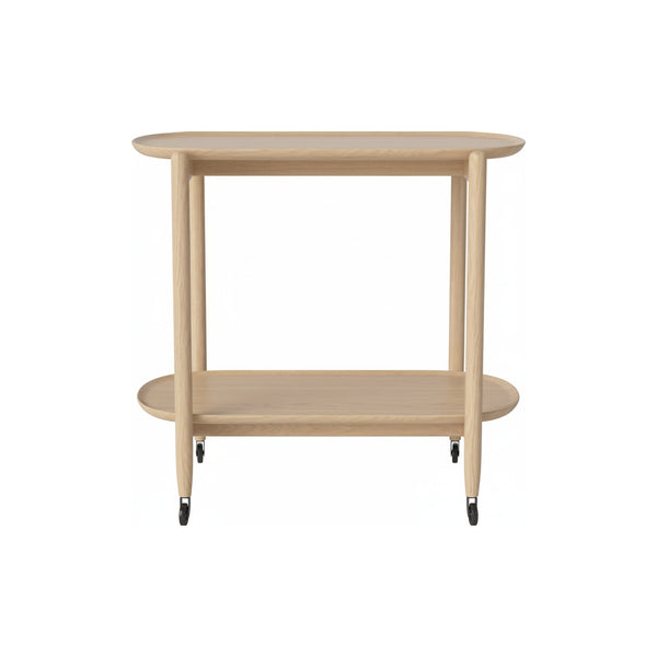 Bolia Coupe tarjoiluvaunu, 80 x 40 cm, valkoöljytty tammi - Spazio