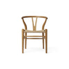 Carl Hansen & Søn Wishbone CH24, lasten tuoli, Tammi/luonnonvärinen istuin - huonekalut Spazio