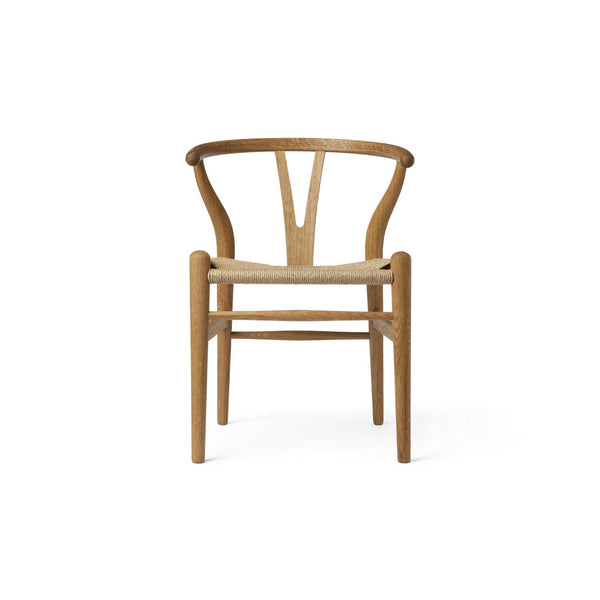 Carl Hansen & Søn Wishbone CH24, lasten tuoli, Tammi/luonnonvärinen istuin - huonekalut Spazio