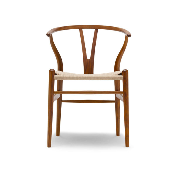 Carl Hansen & Son CH24 Wishbone tuoli lakattu pähkinä natural paperinaru - tuolit Spazio