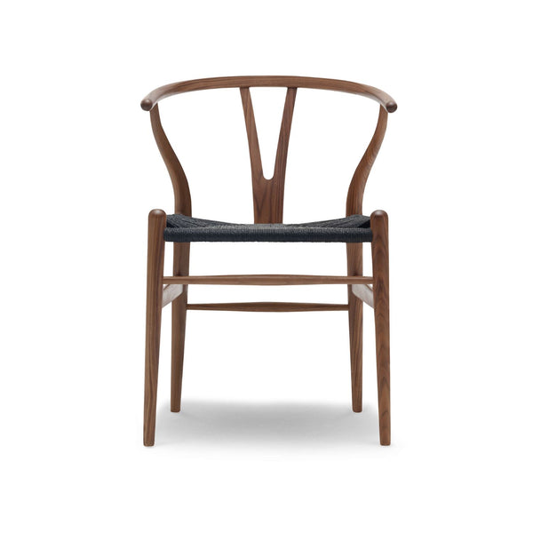 Carl Hansen & Son CH24 Wishbone tuoli öljytty pähkinä musta paperinaru - tuolit Spazio