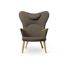 Carl Hansen & Søn, CH78 Mama Bear tuoli, tammi, ruskea verhoilu - Tuolit Spazio