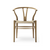 Carl Hansen & søn, Wishbone tuoli 55 x 76, tammi, ruskea nahka - Tuolit Spazio