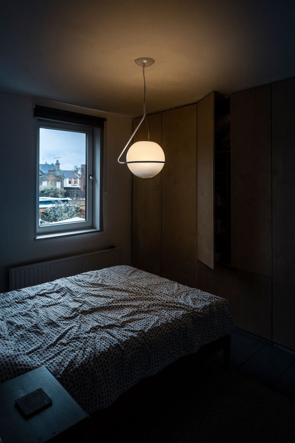 Foscarini Tonda riippuvalaisin, valkoinen - kattovalaisimet Spazio