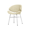 Iker Cheri tuoli, bouclé beige, kromi jalka - Tuolit Spazio