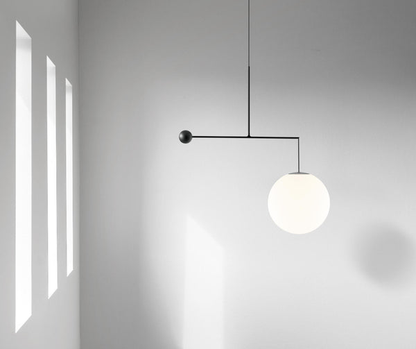 Luceplan Malamata Riippuvalaisin iso musta - Design valaisimet Spazio