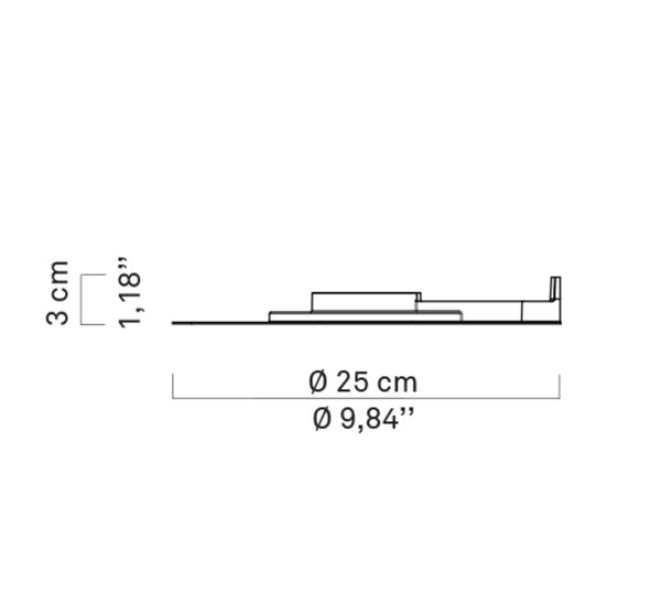 Millimetro wall seinävalaisin, 2700K