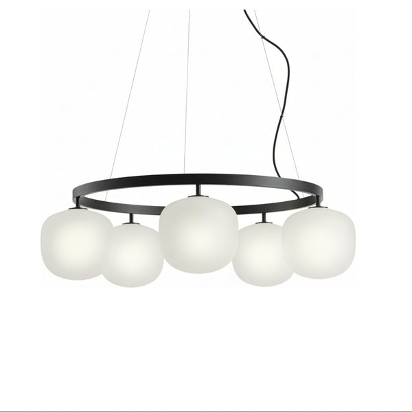 Muuto Rime Chandelier riippuvalaisin, musta - kattovalaisimet Spazio