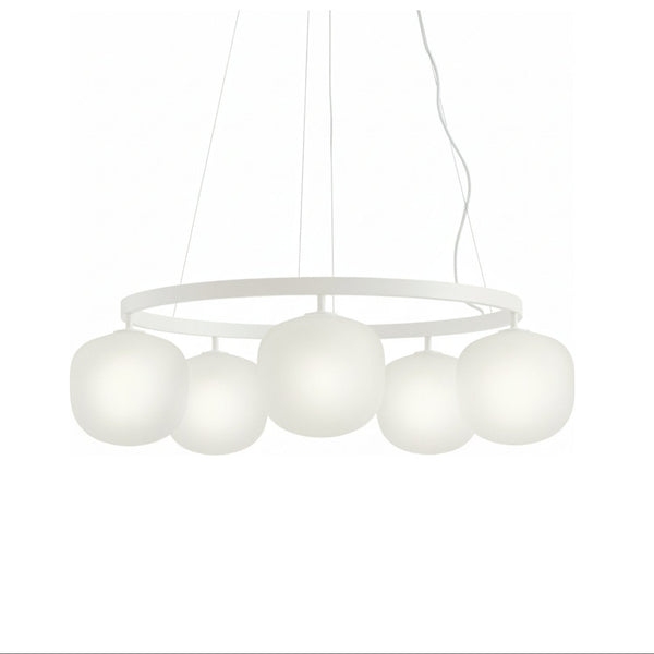 Muuto Rime Chandelier riippuvalaisin, valkoinen - kattovalaisimet Spazio