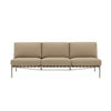 Muuto Settle sohva, 3 istuttava, Ribbed Weave 5/Taupe - terassisohvat Spazio