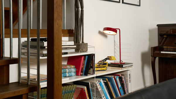 Rubn James pöytävalaisin, ruby red/messinki - pöytävalaisimet Spazio