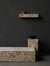 Audo Copenhagen Plinth Grande sohvapöytä ja tasot, hiekanruskea marmori - Spazio