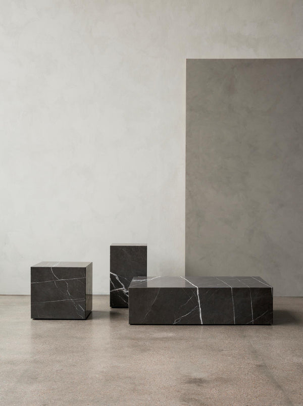 Audo Copenhagen Plinth pöydät Harmaanruskea Kendzomarmori - pöydät Spazio