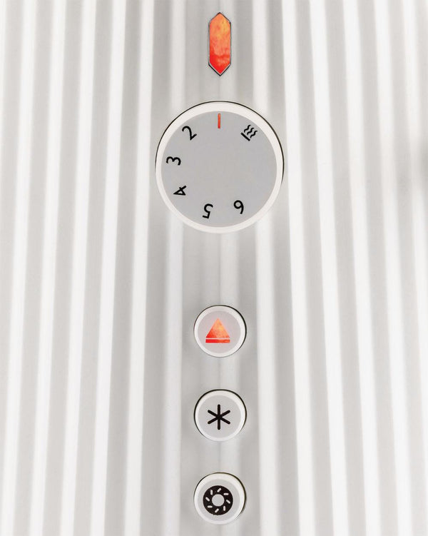 Plissé leivänpaahdin, valkoinen