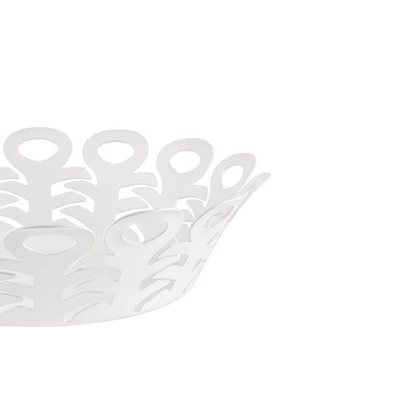 Alessi Vimini BM21/21 valkoinen kulho - kattaus ja tarjoilu Spazio
