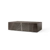 Audo Copenhagen Plinth Low sohvapöydät Harmaanruskea marmori - Spazio