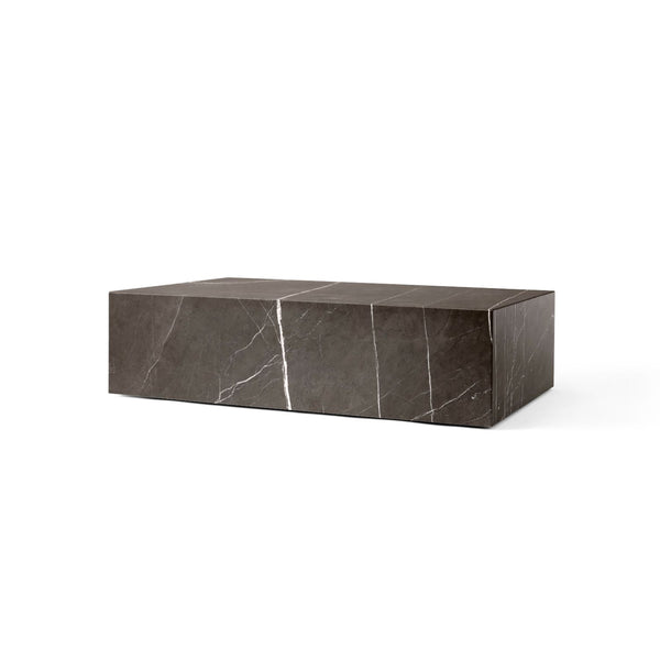 Audo Copenhagen Plinth Low sohvapöydät Harmaanruskea marmori - Spazio