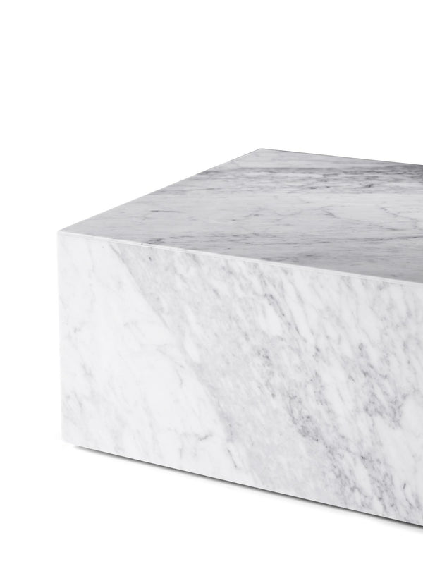 Audo Copenhagen Plinth Low sohvapöydät Carrara marmori - pöydät Spazio