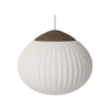 Bolia Acorn riippuvalaisin valkoinen kangasvarjostin ruskea tammi D64 cm - valaisimet Spazio