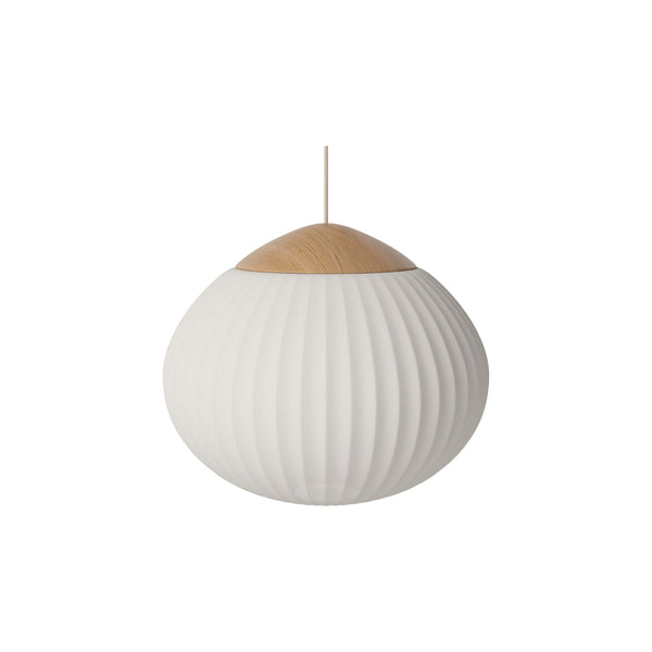 Bolia Acorn riippuvalaisin valkoinen kangasvarjostin tammi D41 cm - valaisimet Spazio