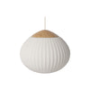 Bolia Acorn riippuvalaisin valkoinen kangasvarjostin tammi D50 cm - valaisimet Spazio