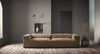 Bolia Cosima Moduulisohva kolmen istuttava 2 leveää moduulia 300 cm velvet kangas Globa beige - Sohvat Spazio