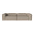 Bolia Cosima sohva 2 Modules depth 120 cm with big corner  306 cm, verhoilu Bergamo Dark beige - Sohvat Spazio