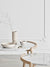 Bolia Mix Sivupöytä 46 cm valkokäsitelty tammi valkoinen marmori, sohvapöydät