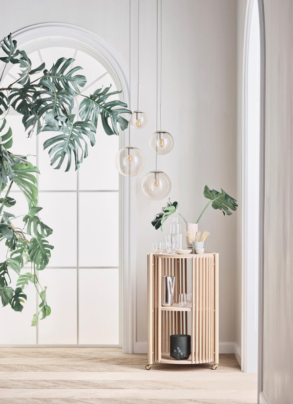 Bolia Story baaripöytä sivupöytä pyöreä valkoöljytty tammi, pöydät Spazio