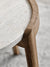 Mix sohvapöytä, Ø46 cm, valkoöljytty tammi/ruskea marmori - Spazio