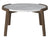 Mix sohvapöytä, Ø65 cm, ruskea/valkoinen marmori - Spazio