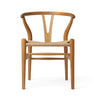 Carl Hansen & Søn Wishbone CH24, lasten tuoli, Tammi/luonnonvärinen istuin - huonekalut Spazio