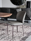 Cattelan Italia Chis ML Soft leather Pronssijalka, harmaa verhoilu - Tuolit Spazio