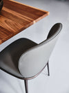 Cattelan Italia Chis ML Soft leather Pronssijalka, harmaa verhoilu - Tuolit Spazio