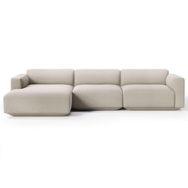 &Tradition Develius EV1 divaanisohva vasen moduulisohva, 3-istuttava sohva, Hot Madison 094 kangas beige, - Sohvat Spazio