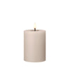 Ester & Erik, LED pilarikynttilä, 10cm, linen grey - kynttilänjalat ja kynttilät Spazio