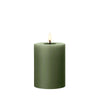 Ester & Erik, LED pilarikynttilä, 10cm, soil green - kynttilänjalat ja kynttilät Spazio