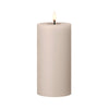 Ester & Erik, LED pilarikynttilä, 15cm, linen grey - kynttilänjalat ja kynttilät Spazio