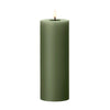 Ester & Erik, LED pilarikynttilä, 20cm, soil green - kynttilänjalat ja kynttilät Spazio