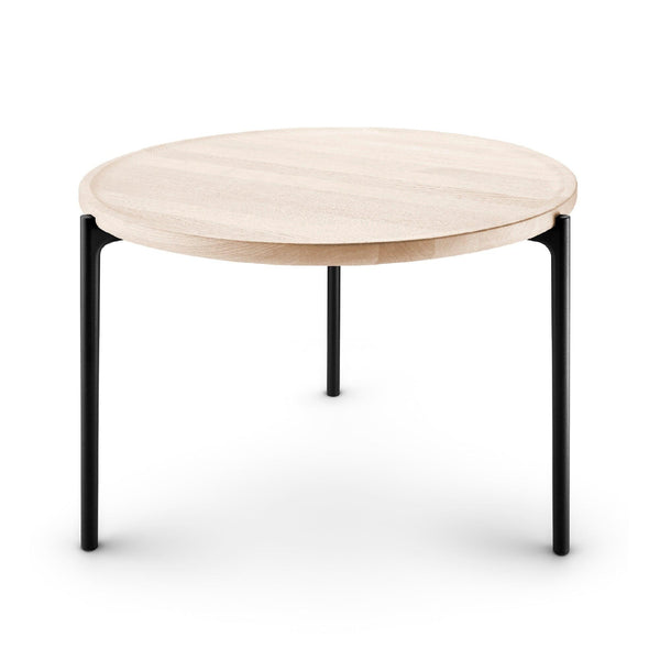 Eva Solo, Savoye sohvapöytä, sivupöytä, 60 cm, valkokäsitelty tammipyöreä