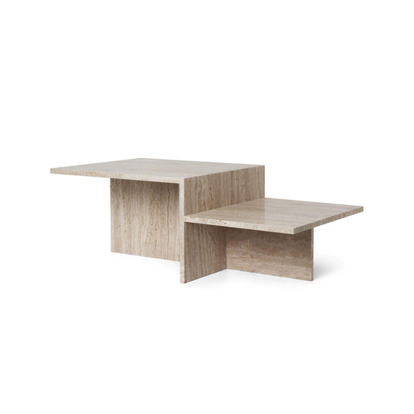 Ferm Living Distinct sohvapöytä travertiini travertiini - pöydät Spazio