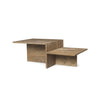 Ferm Living Distinct sohvapöytä travertiini tummanruskea travertiini - pöydät Spazio
