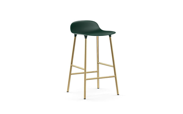 Normann Copenhagen, Form-baarituoli, vihreä, messinki - Tuolit Spazio