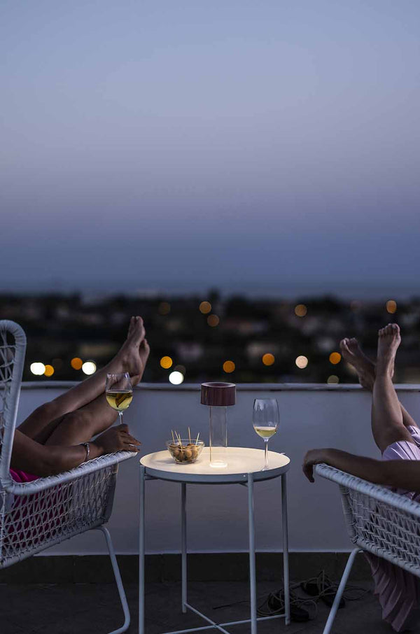 Foscarini fleur pöytävalaisin punainen - valaisimet Spazio