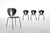 Globus tuoli, musta/musta polypropyleeni
